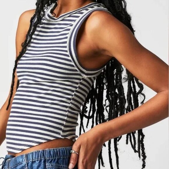 Small Free People Kate Striped Top - Picture 2 of 5